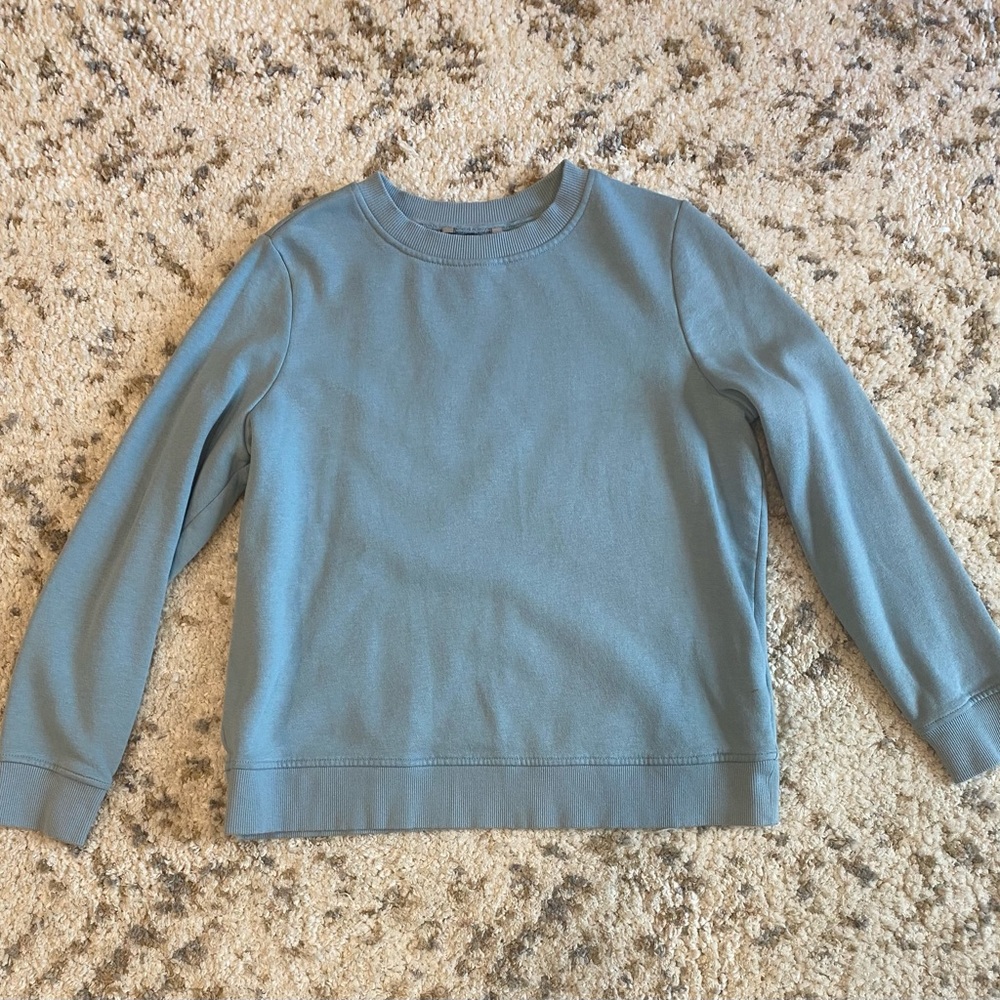 blue sweater